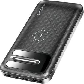   Logilink Power bank 8000 mAh, vezeték nélküli töltés, + 2x USB-A