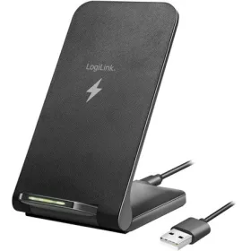   Logilink Okostelefon állvány vezeték nélküli töltés funkcióval, 2 tekercs, 15 W, fekete