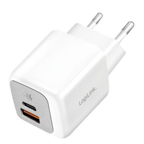   Logilink Kettős USB töltőkészlet (20 db), 1x USB-C (PD), 1x USB-A, 20 W, fehér