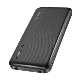   Logilink Powerbank 10 000 mAh, 2x USB-A, USB-C, gyorstöltés funkcióval, fekete