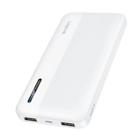   Logilink Powerbank 10 000 mAh, 2x USB-A, USB-C, gyorstöltés funkcióval, fehér