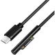Logilink USB-C-kábel, USB-C/M   MS Surface/M (90 ), PD, fekete, 1,8 m