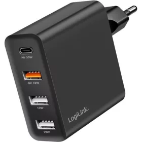   Logilink 4 portos USB aljzat adapter, 48 W, 1x USB-C PD és 3x USB-A QC