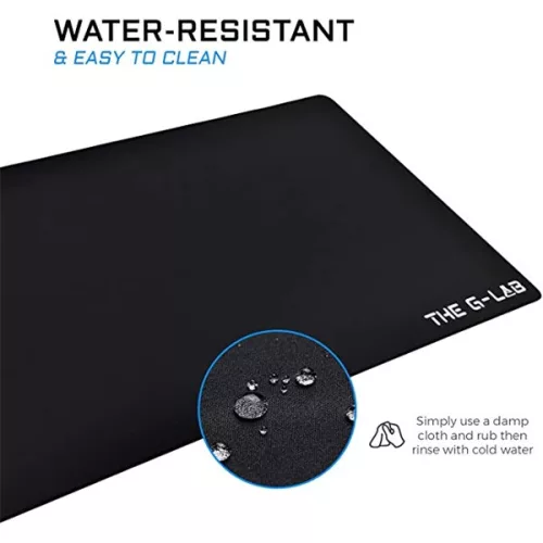 The G-Lab Egérpad - PAD YTTRIUM XXL (900x400x4mm, vízálló, fekete)