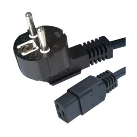   Gembird 230V villásdugó CEE 7/7 -> C19 M/F tápkábel 1.8m fekete