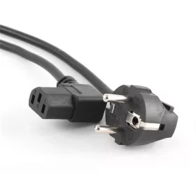   Gembird villásdugó CEE 7/7 (EU) -> C13 tápkábel 1.8m fekete 90°le/90°jobb