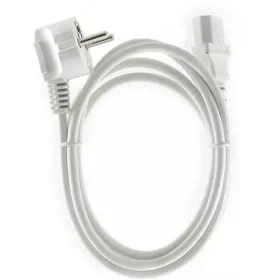   Gembird villásdugó CEE 7/7 (EU) -> C13 M/F tápkábel 1.8m fehér 90°/egyenes