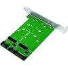 LogiLink PC0086 2-port SATA3 M.2 SATA3 bővítőkártya ezüst