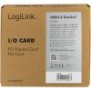 LogiLink PC0089 USB3.2 Gen2×1 A + USB-C PD 1+1-port PCIe x1 bővítőkártya ezüst