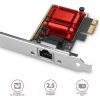 Axagon PCEE-G25 2,5Gb/s PCIe x1 RJ45 hálózati adapter low profile