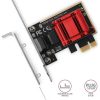 Axagon PCEE-G25 2,5Gb/s PCIe x1 RJ45 hálózati adapter low profile