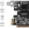 Axagon PCEE-GRF 1Gb/s PCIe x1 RJ45 hálózati adapter low profile