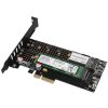 Axagon PCEM2-DC 2-port M.2 M.2 NVME PCIe x4 bővítőkártya fekete