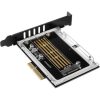 Axagon PCEM2-N M.2 NVME PCIe x4 bővítőkártya fekete-ezüst