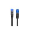 Lanberg patch kábel, Cat6a S/FTP LSZH CCA 0,5 m, fekete