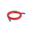 Lanberg patch kábel, Cat6a S/FTP LSZH CCA 0,5 m, piros