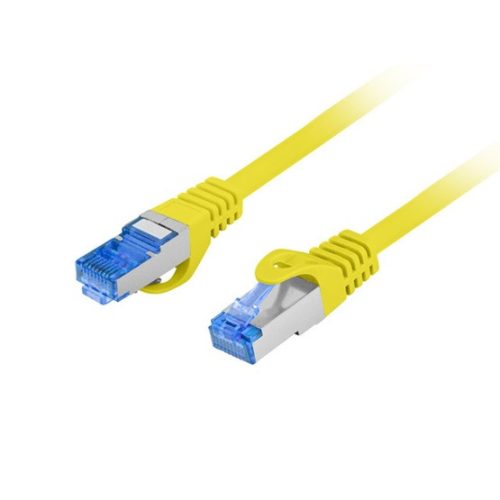 Lanberg patch kábel, Cat6a S/FTP LSZH CCA 0,5 m, sárga