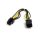 StarTech Power 6pin M/F tápkábel hosszabbító 0.2m