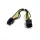 StarTech Power 6pin M/F tápkábel hosszabbító 0.2m
