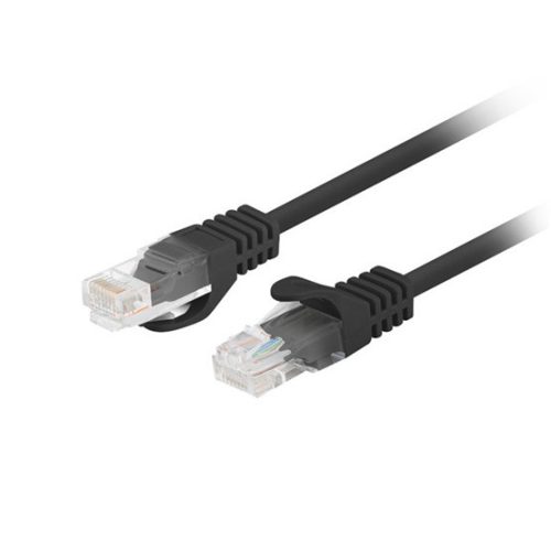 Lanberg patch kábel Cat5e UTP 0,25 m, fekete