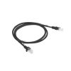 Lanberg patch kábel Cat6 UTP 1 m, fekete