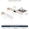 StarTech SFP+ CARD 10 GBPS PCIE NIC .