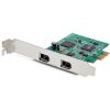 StarTech PEX1394A2V2 2-port FireWire A PCIe x1 bővítőkártya ezüst