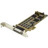 StarTech Serial RS232 DB9 16-port PCIe x1 bővítőkártya ezüst-fekete