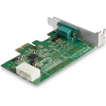StarTech 16950 UART Serial RS232 DB9 1-port PCIe x1 bővítőkártya ezüst