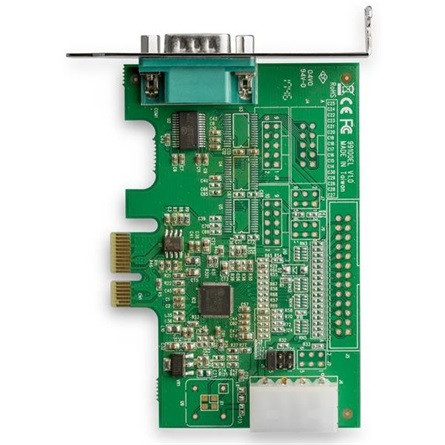 StarTech 16950 UART Serial RS232 DB9 1-port PCIe x1 bővítőkártya ezüst