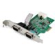 StarTech 16950 UART Serial RS232 DB9 2-port PCIe x1 bővítőkártya ezüst