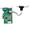 StarTech 16950 UART Serial RS232 DB9 2-port PCIe x1 bővítőkártya ezüst