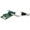 StarTech 16950 UART Serial RS232 DB9 2-port PCIe x1 bővítőkártya ezüst