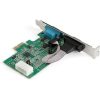 StarTech 16950 UART Serial RS232 DB9 2-port PCIe x1 bővítőkártya ezüst