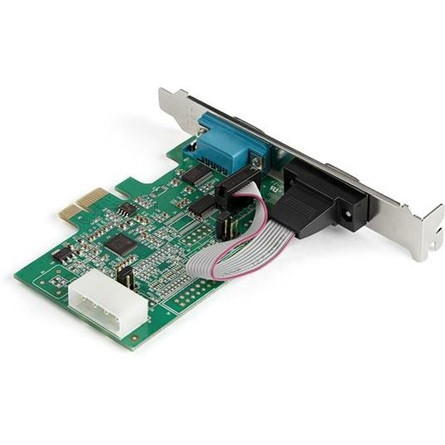 StarTech 16950 UART Serial RS232 DB9 2-port PCIe x1 bővítőkártya ezüst