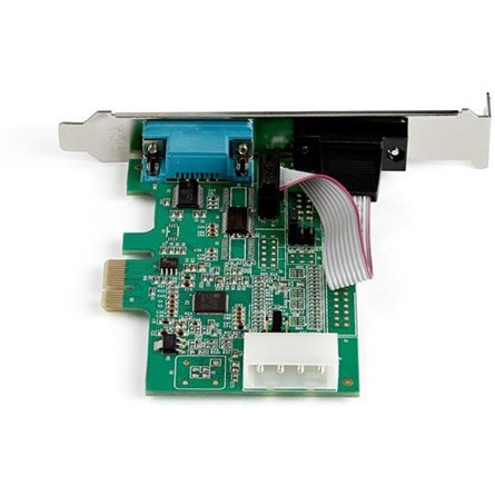 StarTech 16950 UART Serial RS232 DB9 2-port PCIe x1 bővítőkártya ezüst