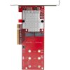 StarTech Dual 2-port PCIe x8 M.2 NVME bővítőkártya