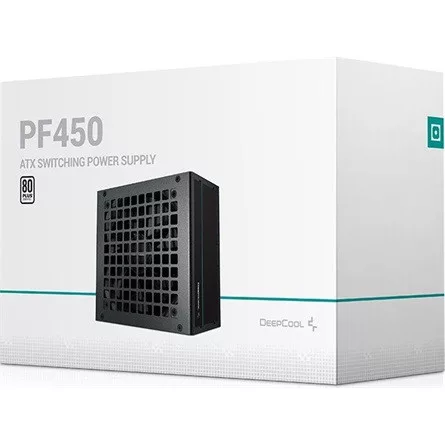 DeepCool Tápegység 450W - PF450 (80 Plus, Aktív PFC, 12cm )