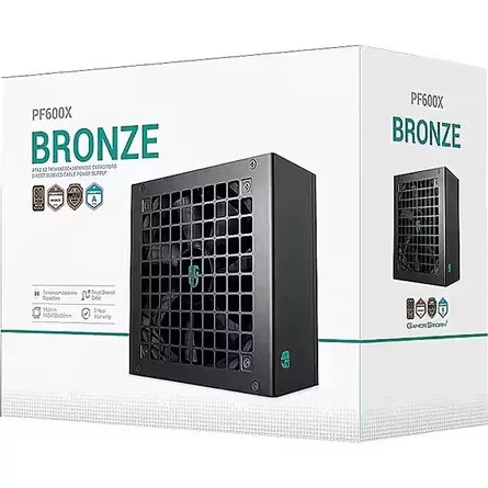 DeepCool Tápegység 600W - PF600X (80 Plus Bronze, Aktív PFC, 12cm )