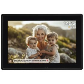   DENVER FRM Denver PFF-1021B 10,1" Smart photoframe with FRAMEO software - Fekete