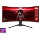 Asrock Phantom Gaming PG34WQ15R2B 34" ívelt VA LED gaming monitor fekete 165Hz FreeSync Premium (1500R)