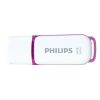 Philips USB Philips Pendrive USB 3.0 64GB Snow Edition - fehér/lila