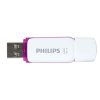 Philips USB Philips Pendrive USB 3.0 64GB Snow Edition - fehér/lila