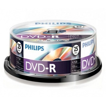 Philips DVD-R47CBx25 Cake DVD-R írható DVD lemez 4,7GB 25db