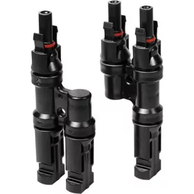   Logilink Napelemes Y-csatlakozó készlet, 2 db, PVC, apa és anya, napelemes kábelekhez, fekete