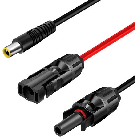 Logilink Napelemes adapter kábel, DC7909/M - 2x MC4/MF, CU, fekete/piros, 0,3 m