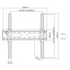 SBOX PLB-2544T-2 32"-70" monitor TV fali tartó fekete