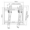 SBOX TVL SBOX PLB-3422T 23"-42" dönthető fali konzol - Fekete