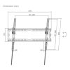 SBOX TVL SBOX PLB-3446T-2 37"-80" dönthető fali konzol