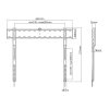 SBOX PLB-7036F fali konzol, fix, 43"-80", 800x400, max 40 kg